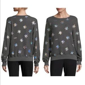 Wild fox Sweatshirt - snowflake festive